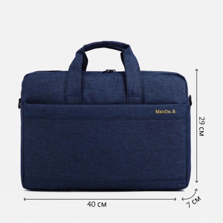 Laptop bag, blue color-1
