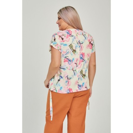 Female blouse, size 52, milk color-3