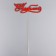 Topper "beloved" red 13x3 cm
