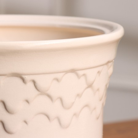Pot Flower Uta No. 3, white 2.5 liters-2