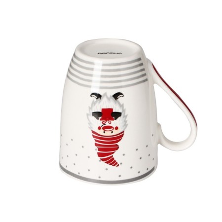 Porcelain shade mug "Festive commotion. Gnome Bim ", 340 ml, white color-2