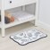 Liben -40 × 60 cm, gray color rug.