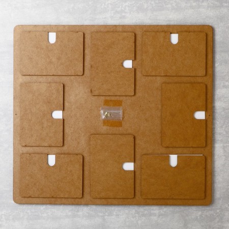 Photo frame of HDF "Our family" in 8 photos 10x15 cm (plastic screen)-3