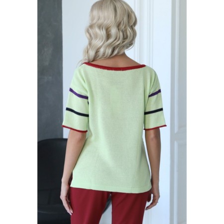Female jumper, size 48, green color-8