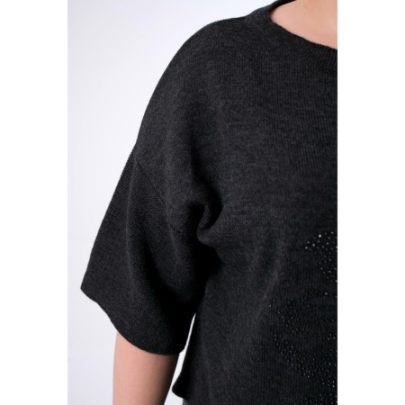 Female jumper, size 52, black color-4
