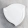Porcelain platele triangular wilmax ariela, d = 20.5 cm, white color