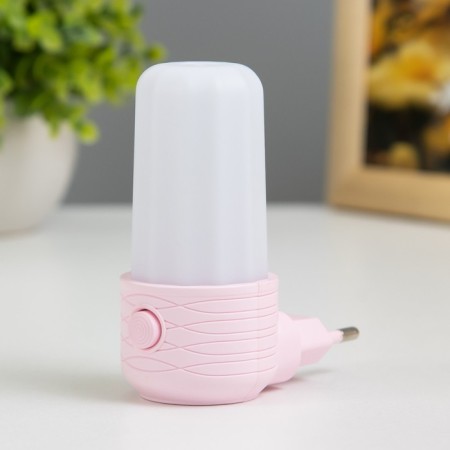Dink's nightlight LED 1W white-pink 4.5x6x9 cm Risalux-1