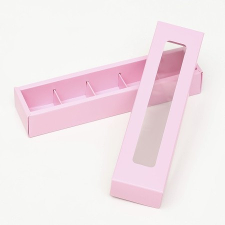 Folding box under 5 sweets, 22 x 5.5 x 3.5 cm, pink-3