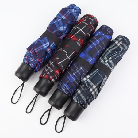 Mechanical “Cage” umbrella, 3 additions, 8 spokes, r = 48 cm, color mix-3