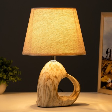 The table lamp "drinks" E14 40W white-beige 23x23x34 cm Risalux-1