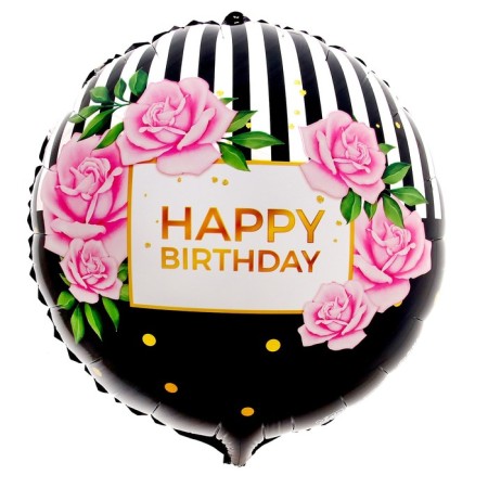 Foil ball 18 "HBD" circle-1