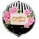 Foil ball 18 "HBD" circle
