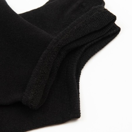 Women's socks "trackers", black color, size 23-25-3