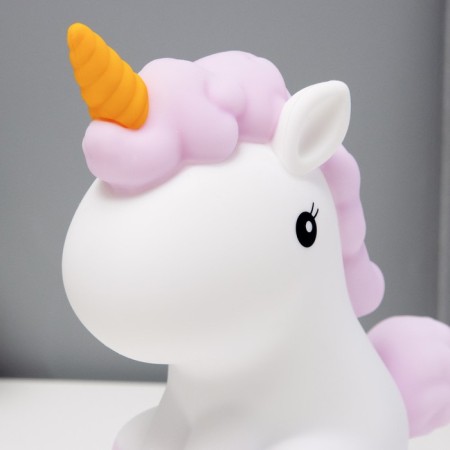 Non-Meshsh "Antistress Unicorn" LED white-violet 18x10x16 cm-10