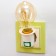 The lamp with a switch in an E27 outlet is 40W white 7x4.5x4.5 cm