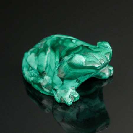 Souvenir "Frog", natural malachite-3
