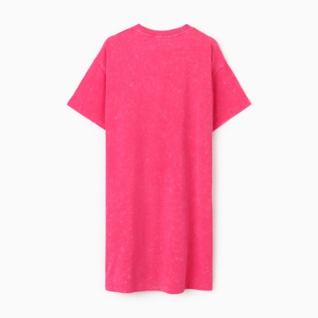 The dress is female, pink color, one size (42-46)-4