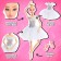 Set of hinged dolls "Ballet School"