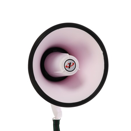 Megaphone Luazon RAD-25, 25 W, range up to 400 m, recording 10 seconds, siren, white and red-2