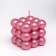 Figure candle "Babble" Big Cube, 5x5x5 cm, pink mother of pearl, in the box