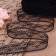 Capricon lace, 20 mm × 10 ± 1 m, black color