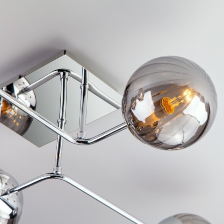 Evita 6x40W E14 chandelier chrome-1