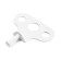 PVC windows limiter, 5 position., White