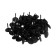 Tundra nails, decorative, textured, 11x16 mm, black, 100 pcs