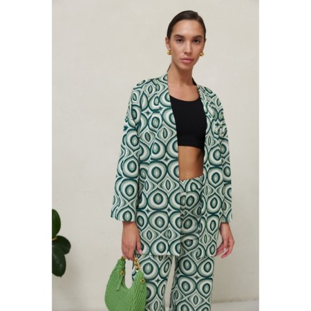 Female set: cardigan, trousers, size 48-2