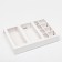 Box for 8 sweets + chocolate, with a window, white, 17 x 5 x 17.5 x 3.7 cm