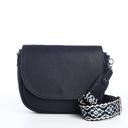 Female bag on a valve, blue color