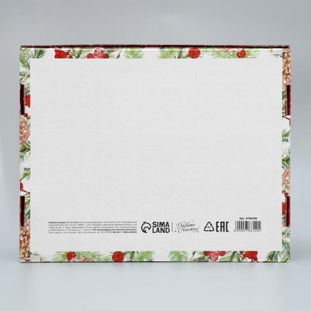 Folding box "New Year's watercolor", 27 x 21 x 9 cm, New Year-5
