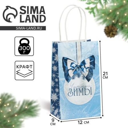 Crafts of “Cozy Winter”, 12 x 21 x 9 cm, New Year