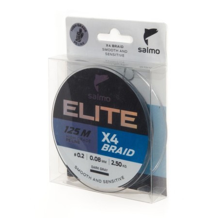 Леска плет. Salmo Elite х4 BRAID Dark Gray 125/008-1