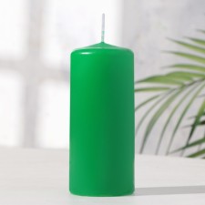 Candle - cylinder, 5x11.5 cm, 25 hours, 175 g, green