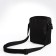 Men's bag over the shoulder, textura, textiles, black color