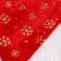 New Year's cap "Pile with golden snowflakes" 28x40 cm, red