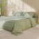 Lovelife linen Duet Texture: Green, 143x215CM-2ST, 230x240cm, 50x70cm-2pcs, microfiber, 110 g/m2