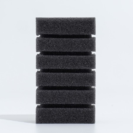 Rectangular sponge for the turbo filter No. 2, 6 x 4 x 11 cm, gray-1
