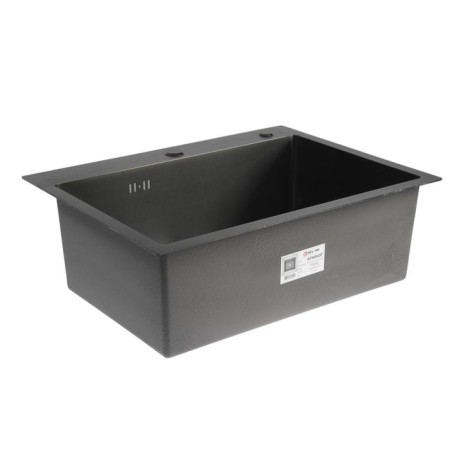 Kitchen sink Aflorn AF96045F, Sredal, S = 3.0 and 0.8 mm, 60x45x20 cm, siphon, graphite-1