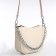 Bag Women's Cross-Bodi with a zipper, milk color