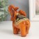 Polystone souvenir "Elephant under a tree with patterns on a blanket" 10x5x12 cm
