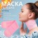 Gel SPA-mask for the neck, reusable, on Velcro, 46 ​​x 10 cm, pink color