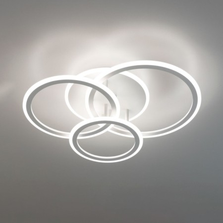 Ceiling Citilux "Trinity" CL238130, 61.5x47.5x13 cm, 3x25W, LED, white color-11