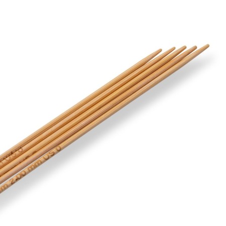Stock, bamboo, 2.0 mm/15cm knitting needles, 5 pcs-2