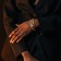 Bracelets set 3 pcs. "Chains" quartet, color gold