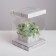 Gift box for flowers with a vase and PVC windows folding, packaging, "Happiness", 16 x 23 x 16 cm