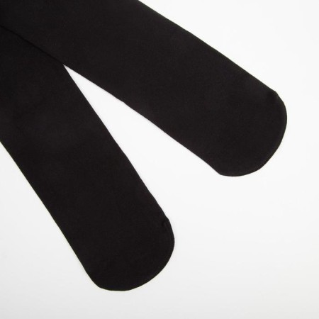 Women's tights Elegazzi Velour 500 Den microfiber with the basis, black color, size 2/3-2