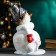 New Year's figure "Snowman with a bucket on the head" 30x28cm