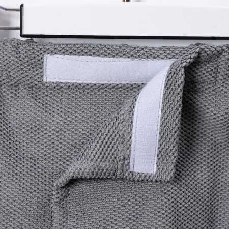 A towel for a bath Ethel, col. Gray, husband. Kilt 75x150 cm, 100% polyester, 300 g/m2-2